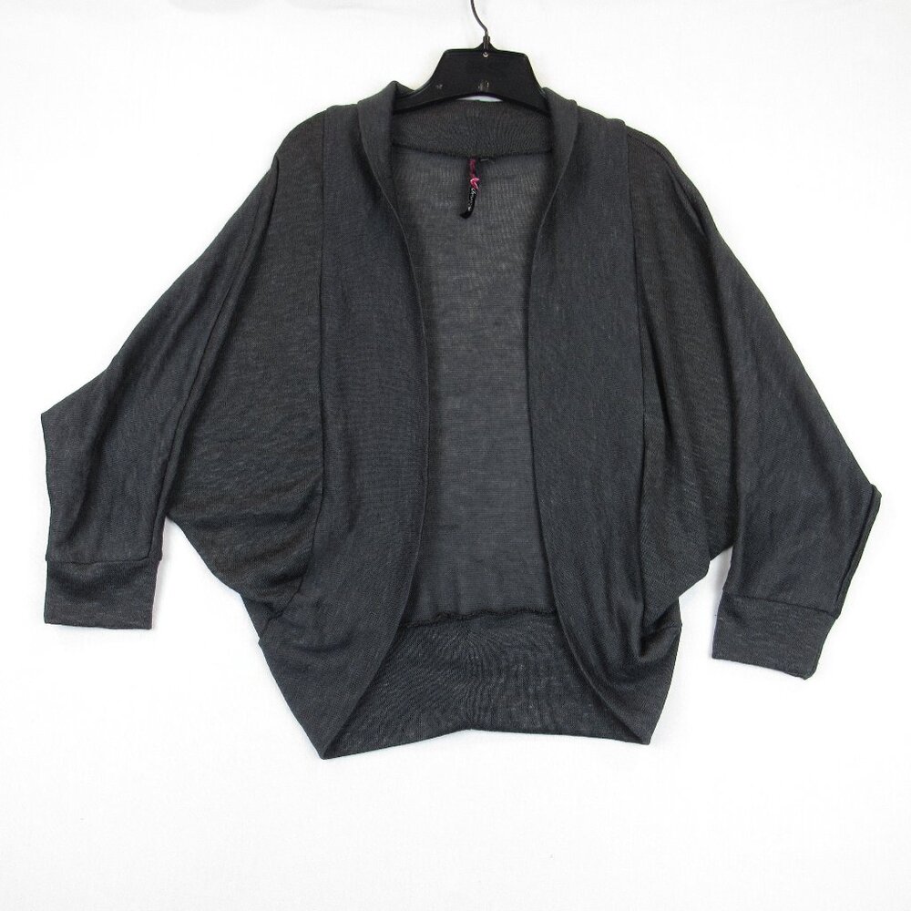 Made for Me To Look Amazing Gray Open Cardigan Sweater Women's Size XL Knitted